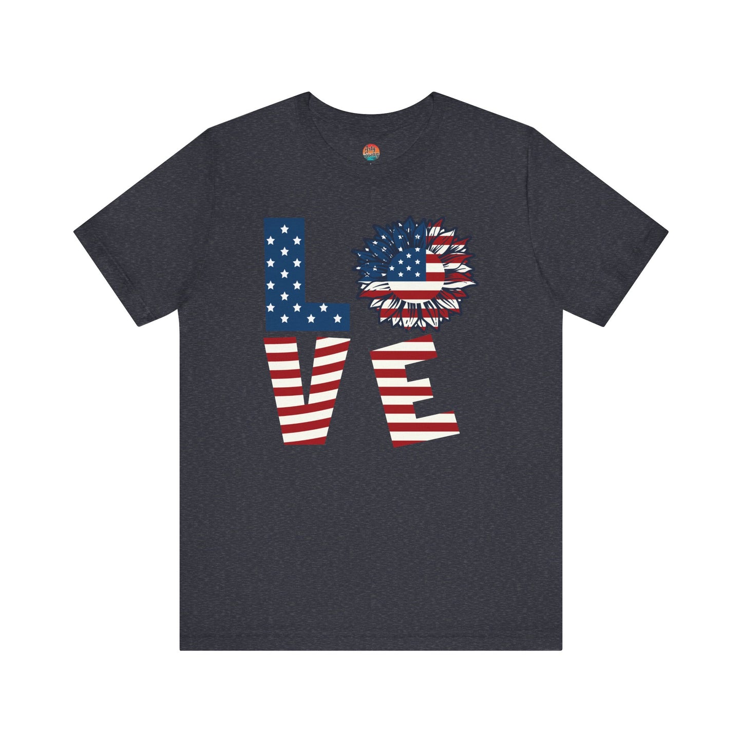 Patriotic Sunflower “Love” Unisex T-Shirt