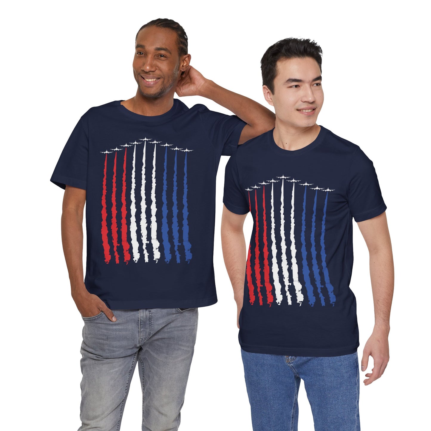 “Red, White, Blue Air Force Flyover” Unisex T-Shirt
