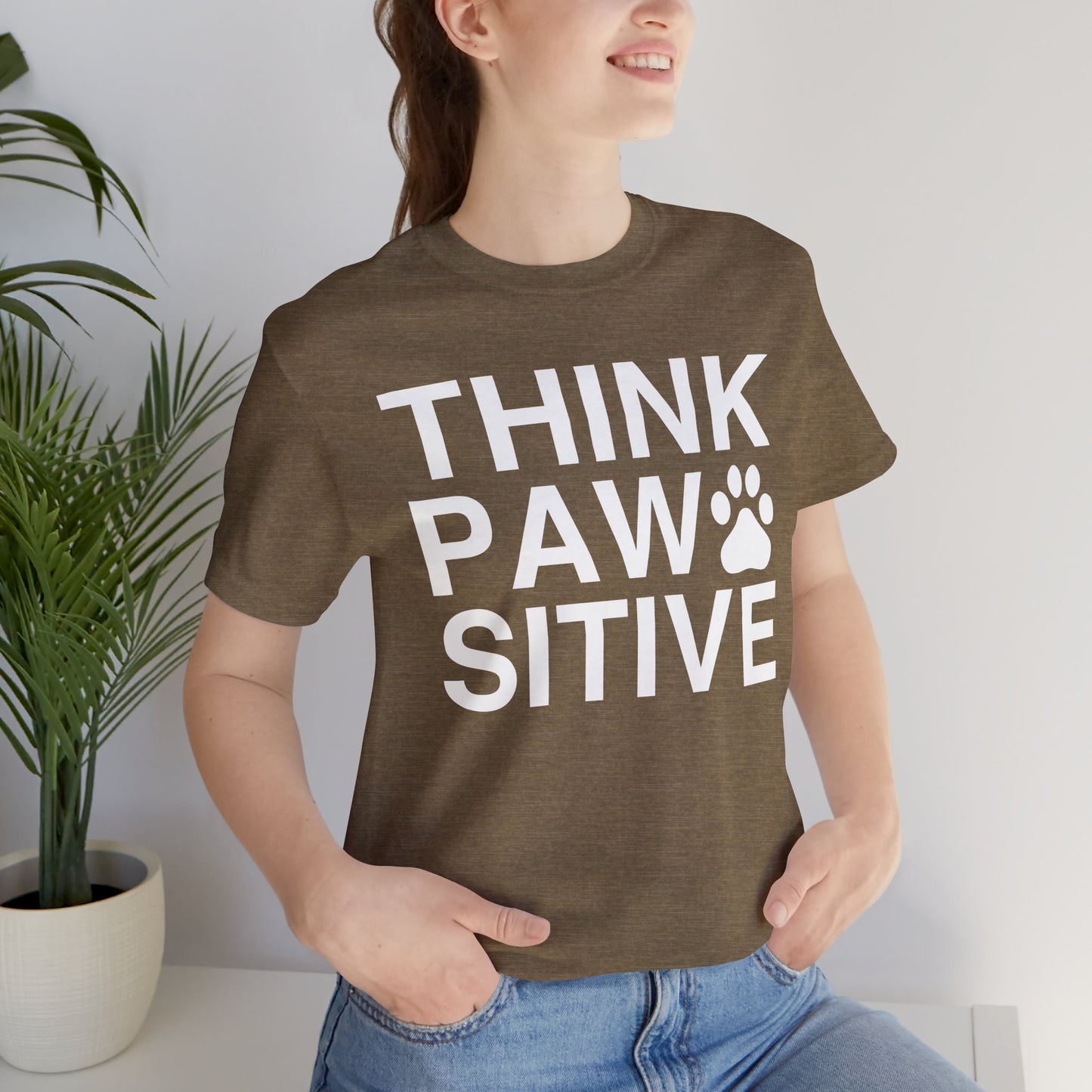 Think Paw Sitive Unisex T-Shirt