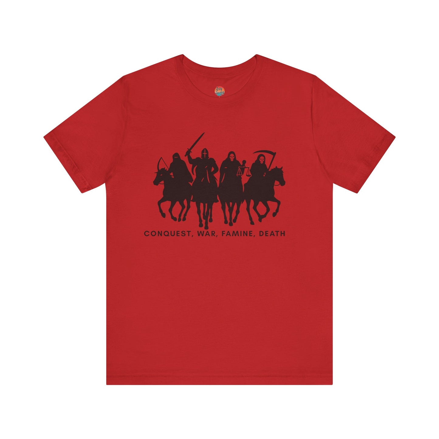 “Four Horsemen: Conquest, War, Famine, Death” Unisex T-Shirt
