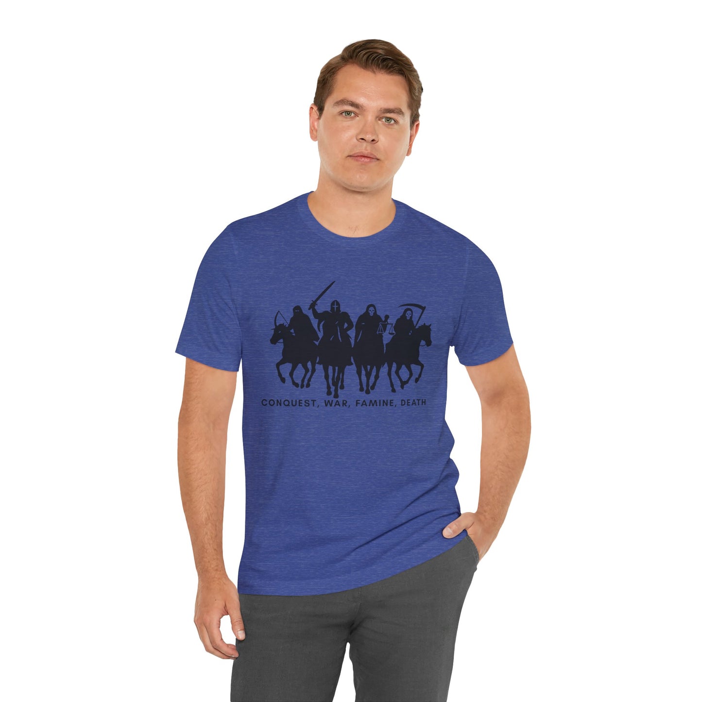“Four Horsemen: Conquest, War, Famine, Death” Unisex T-Shirt