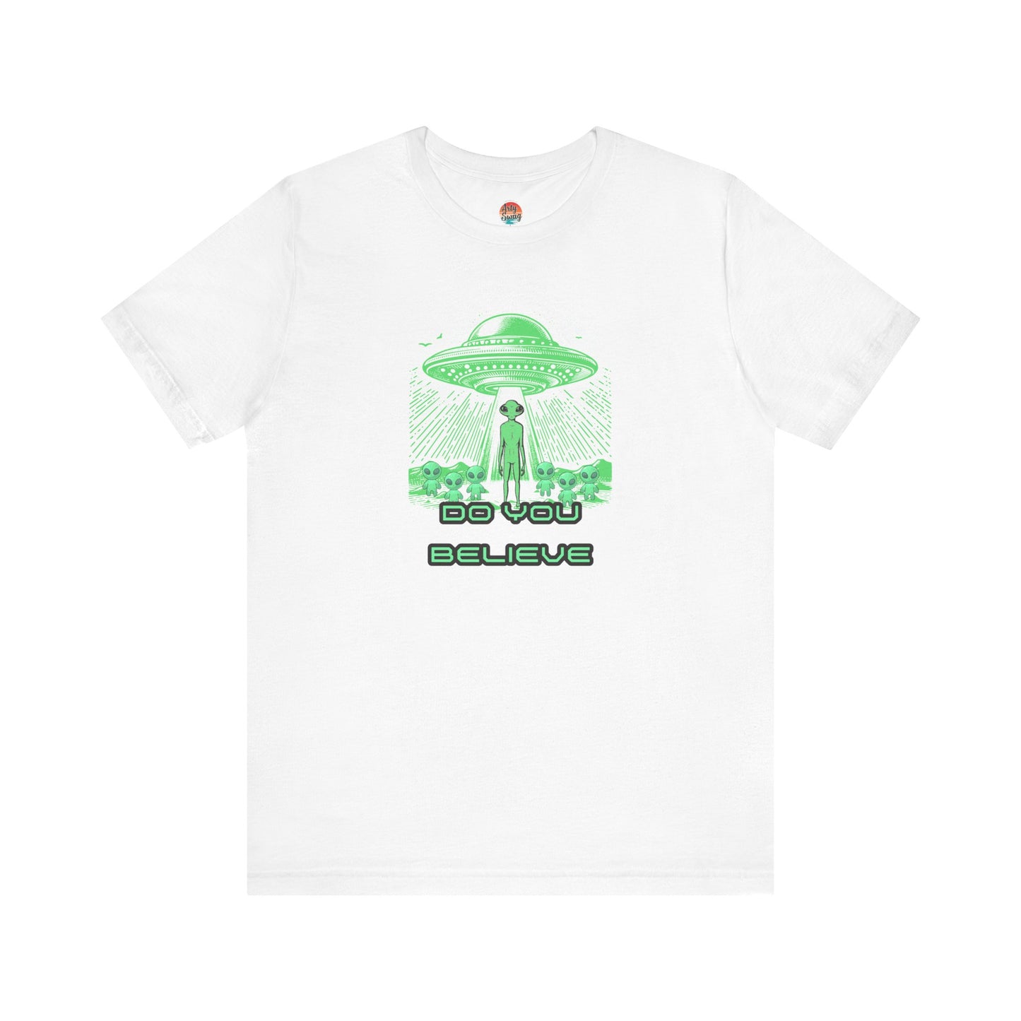 UFO Believer Tee - Fun Unisex Jersey T-Shirt for Sci Fi Enthusiasts