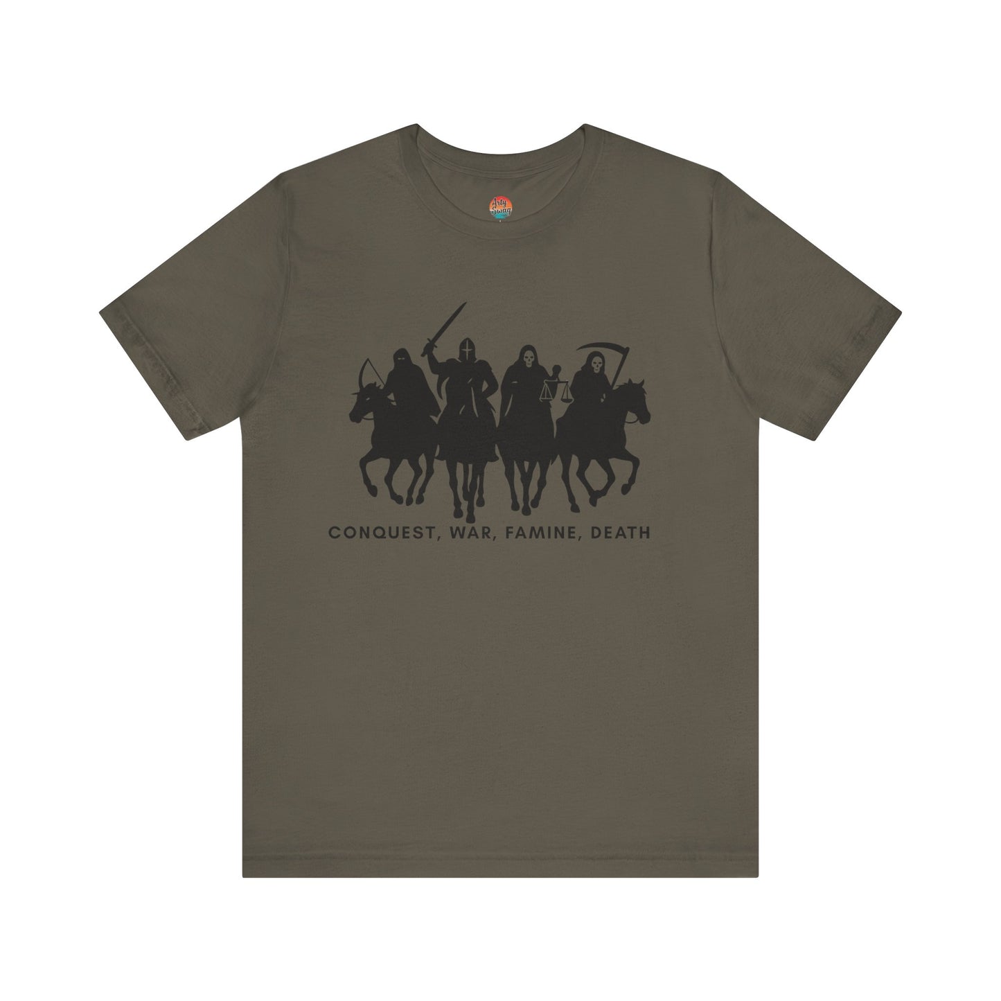 “Four Horsemen: Conquest, War, Famine, Death” Unisex T-Shirt
