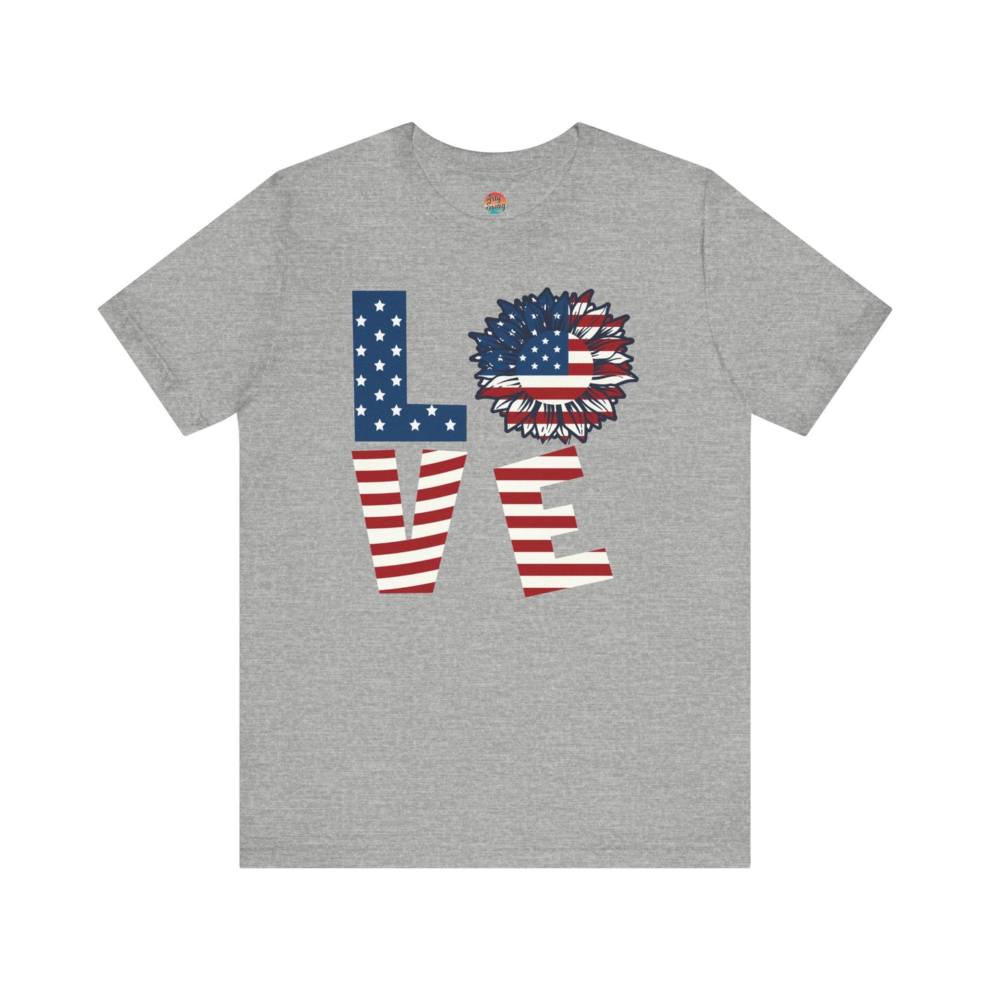 Patriotic Sunflower “Love” Unisex T-Shirt
