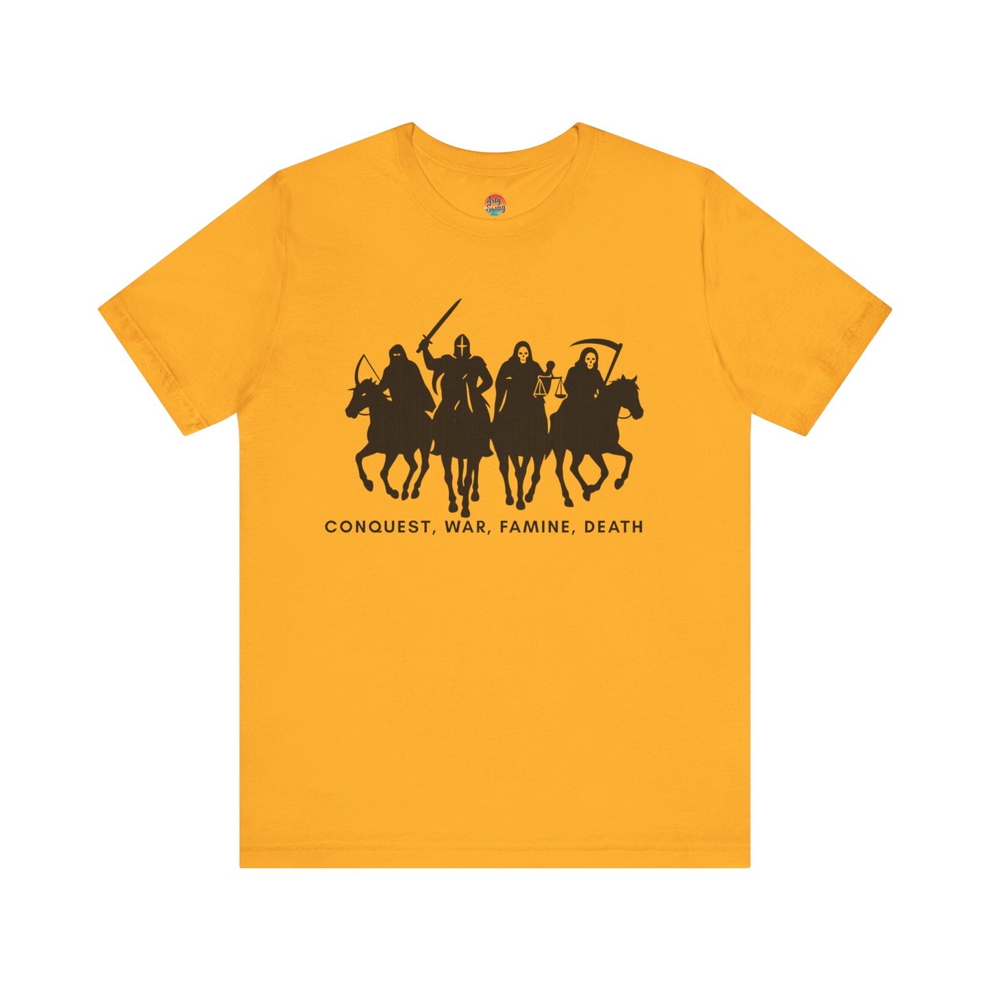 “Four Horsemen: Conquest, War, Famine, Death” Unisex T-Shirt
