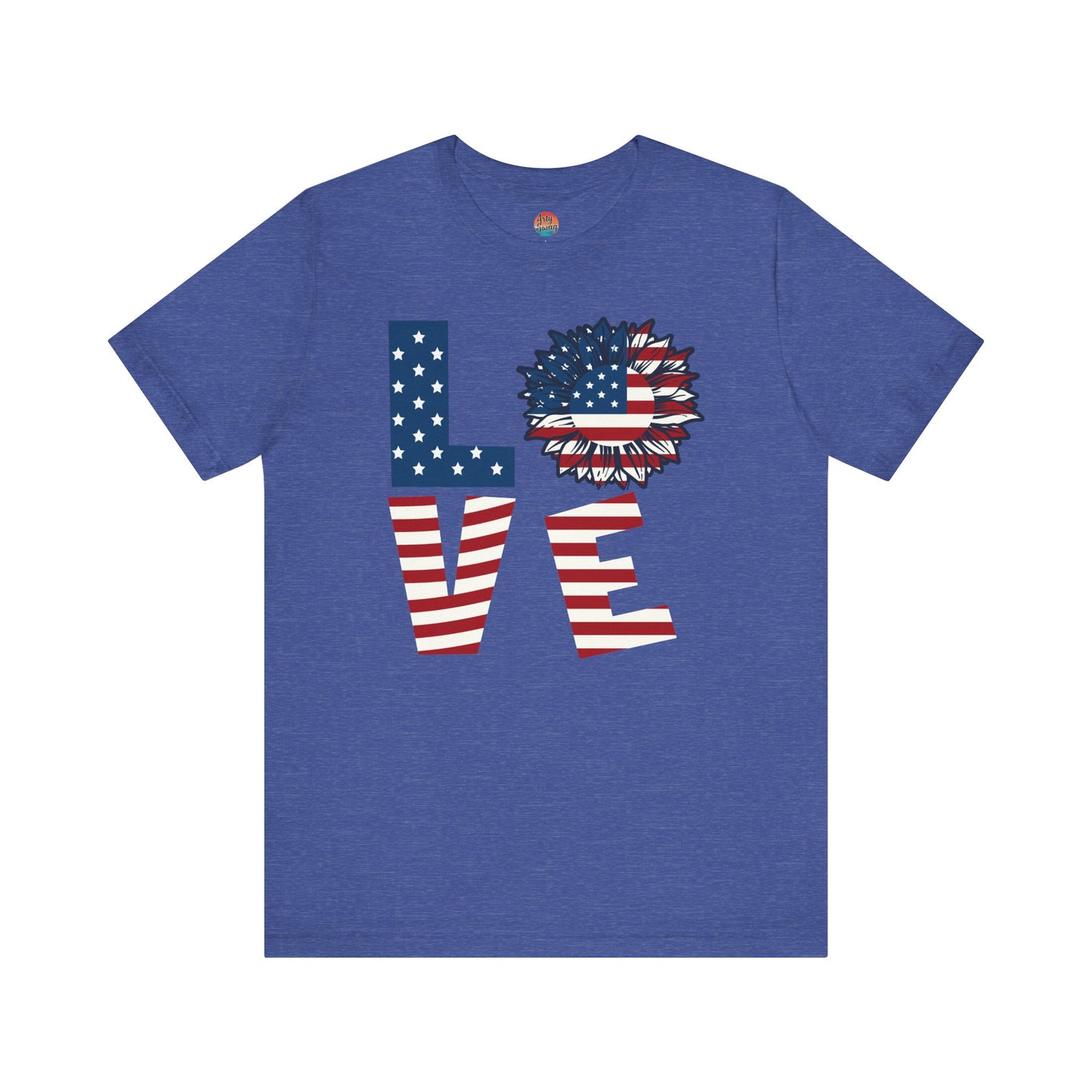 Patriotic Sunflower “Love” Unisex T-Shirt