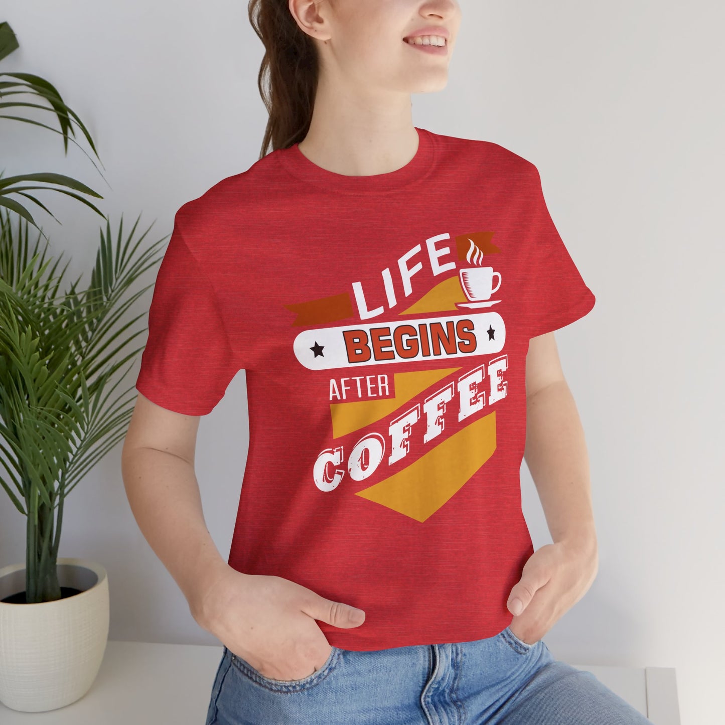 “Life Begins After Coffee” Unisex T-Shirt