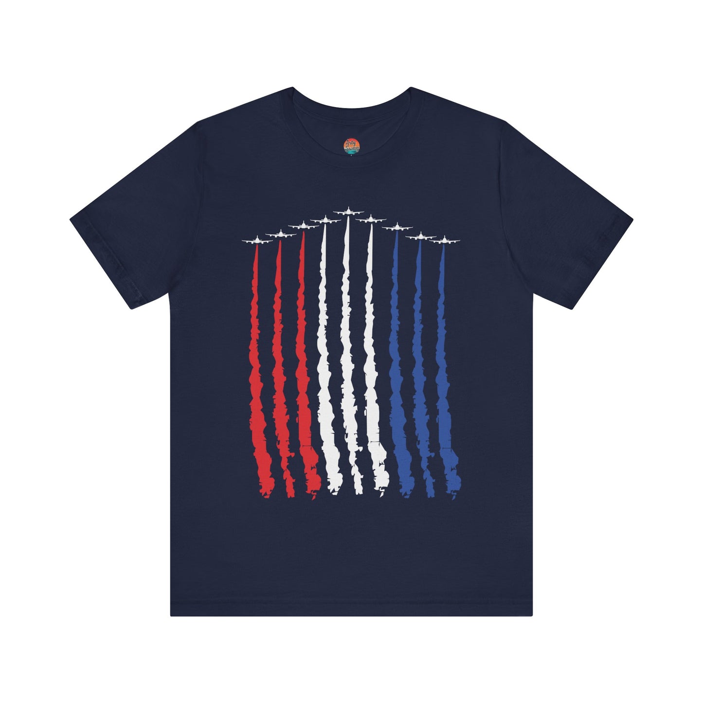 “Red, White, Blue Air Force Flyover” Unisex T-Shirt