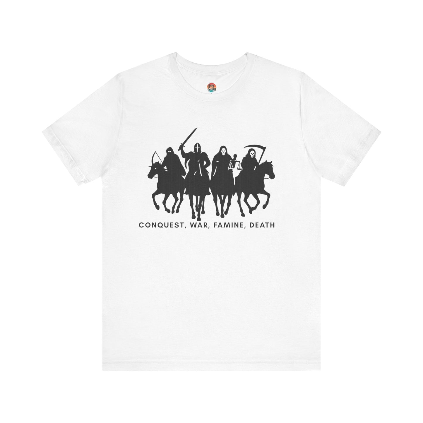 “Four Horsemen: Conquest, War, Famine, Death” Unisex T-Shirt