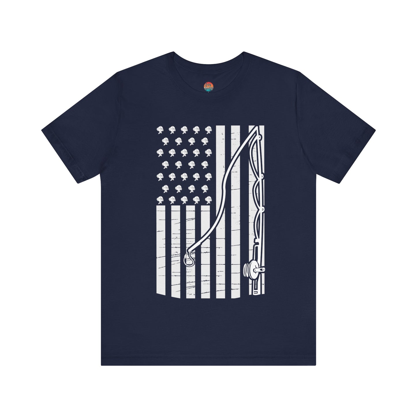 American Flag Fishing Unisex T-Shirt