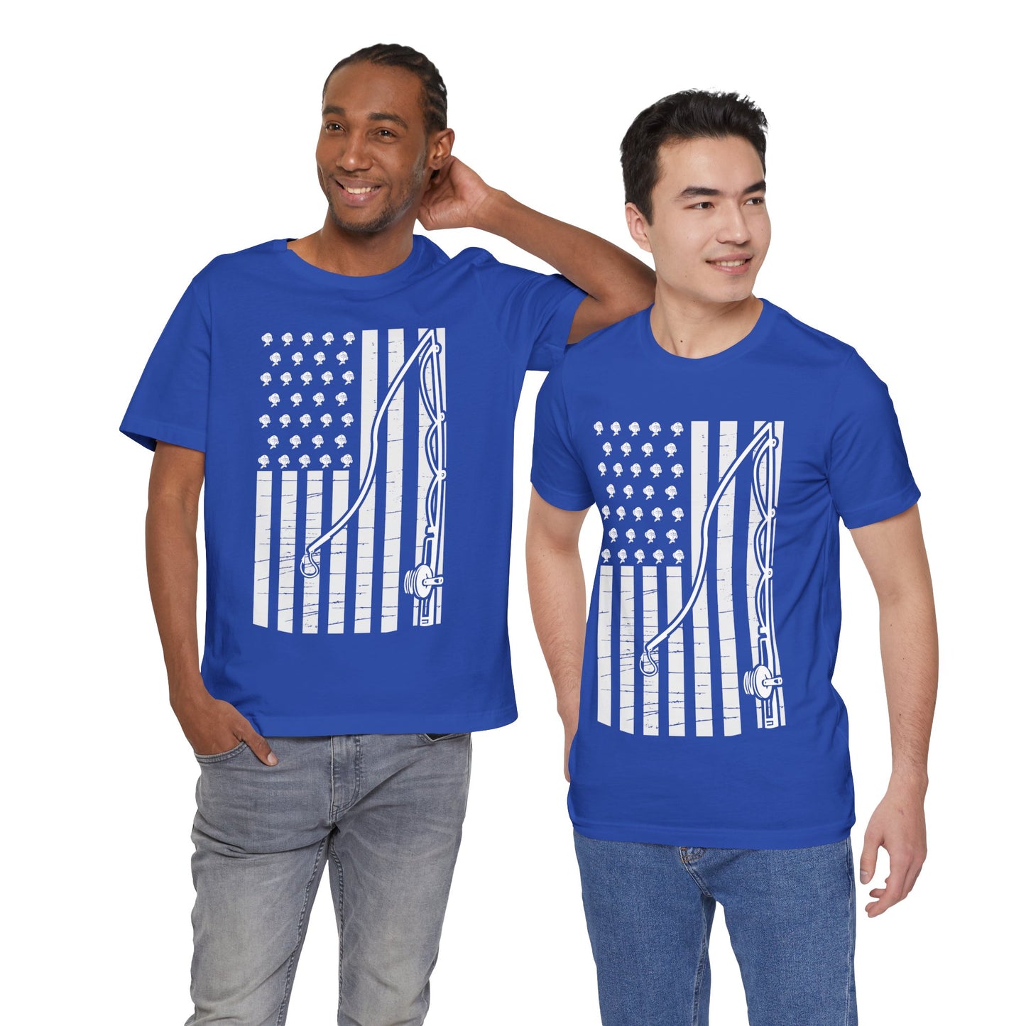 American Flag Fishing Unisex T-Shirt