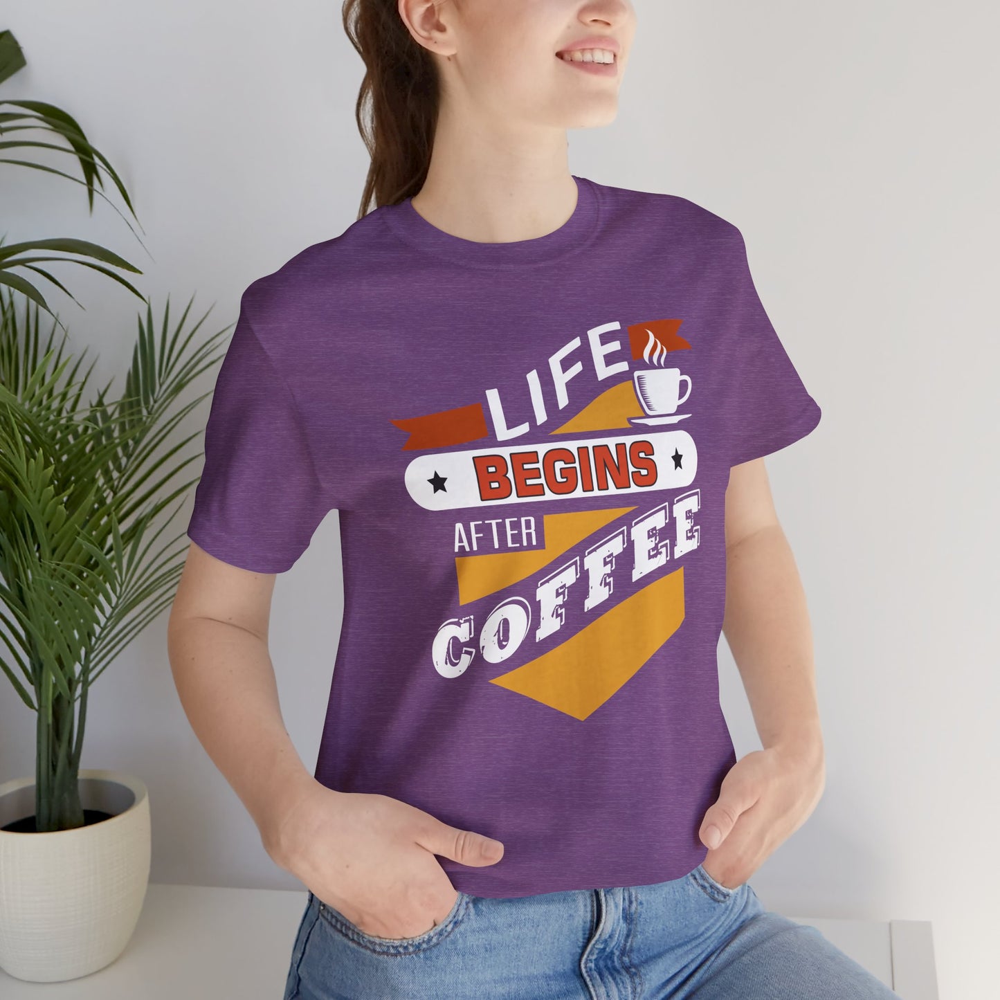 “Life Begins After Coffee” Unisex T-Shirt