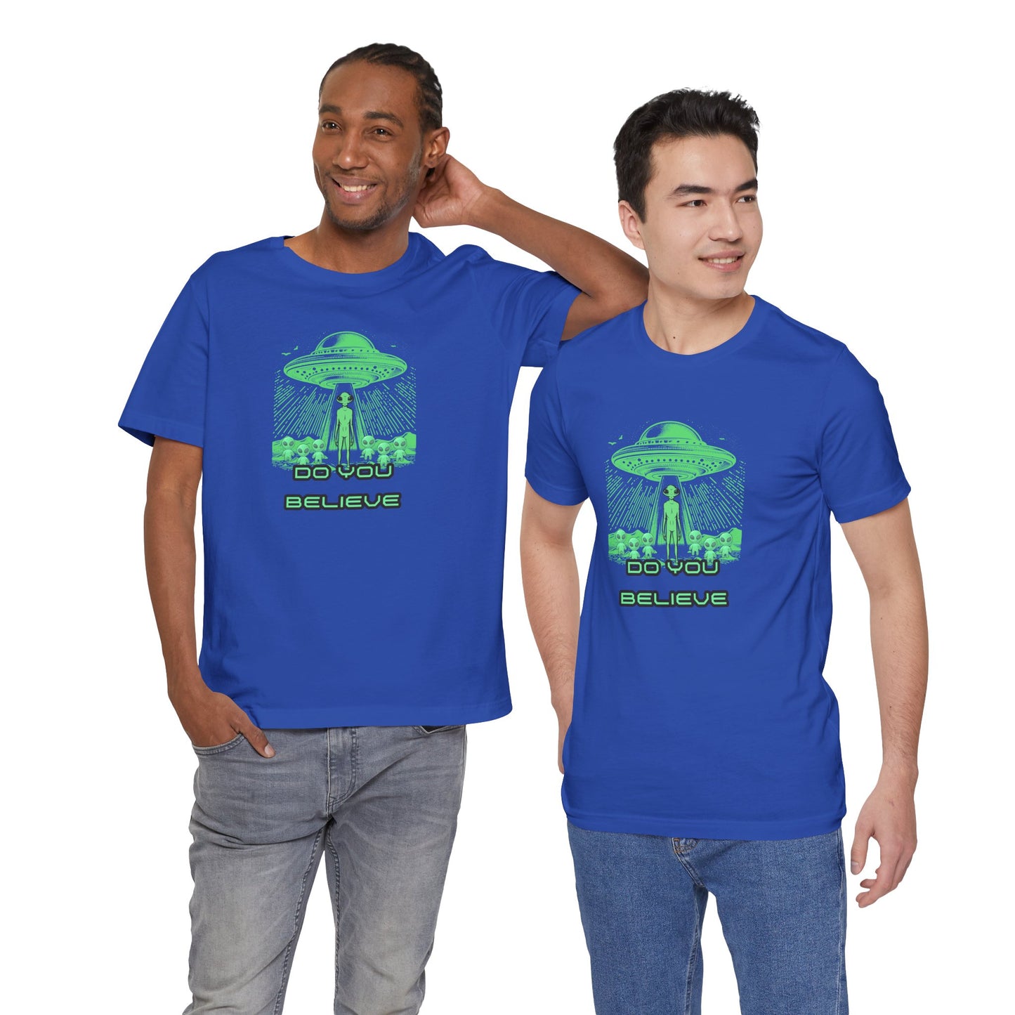 UFO Believer Tee - Fun Unisex Jersey T-Shirt for Sci Fi Enthusiasts