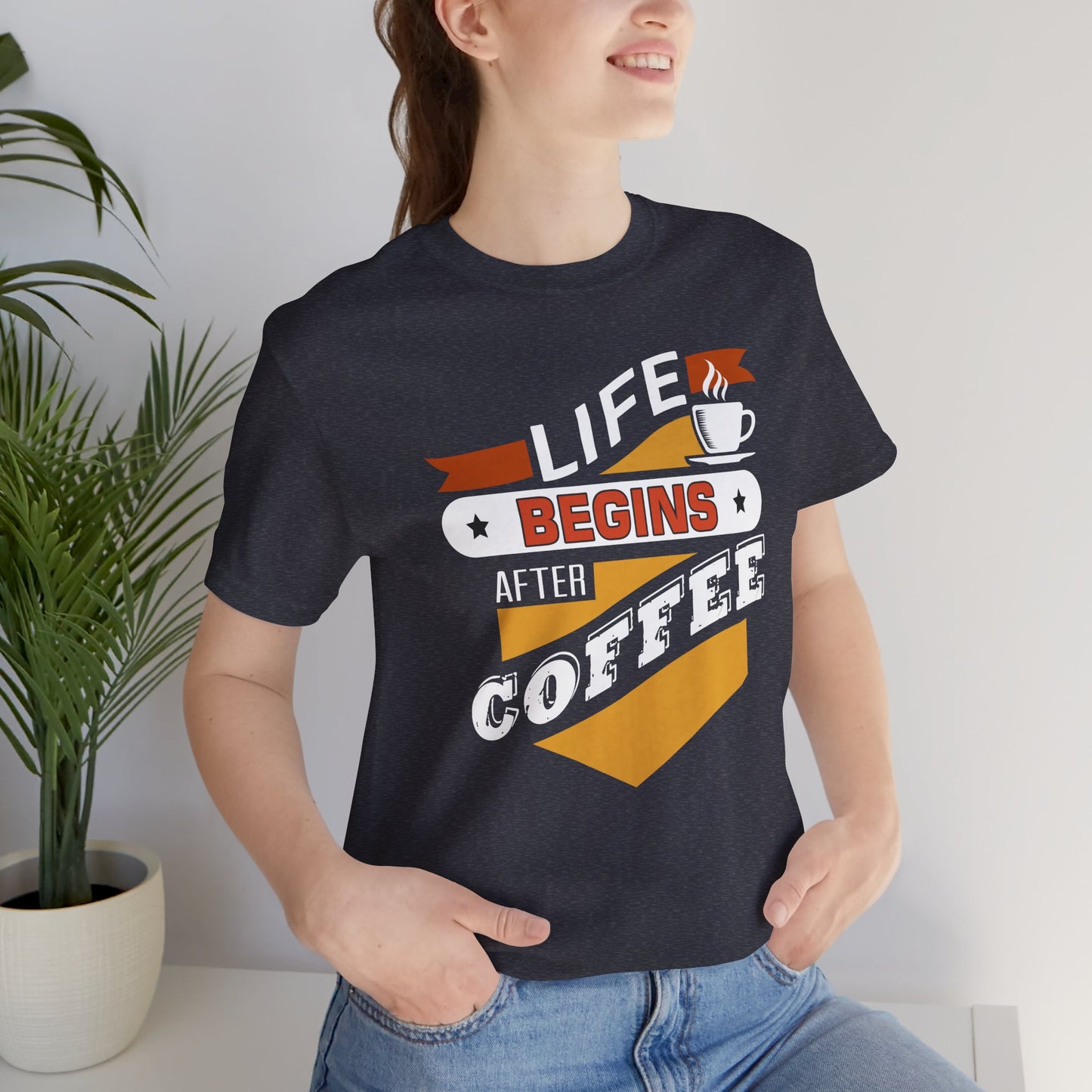 “Life Begins After Coffee” Unisex T-Shirt