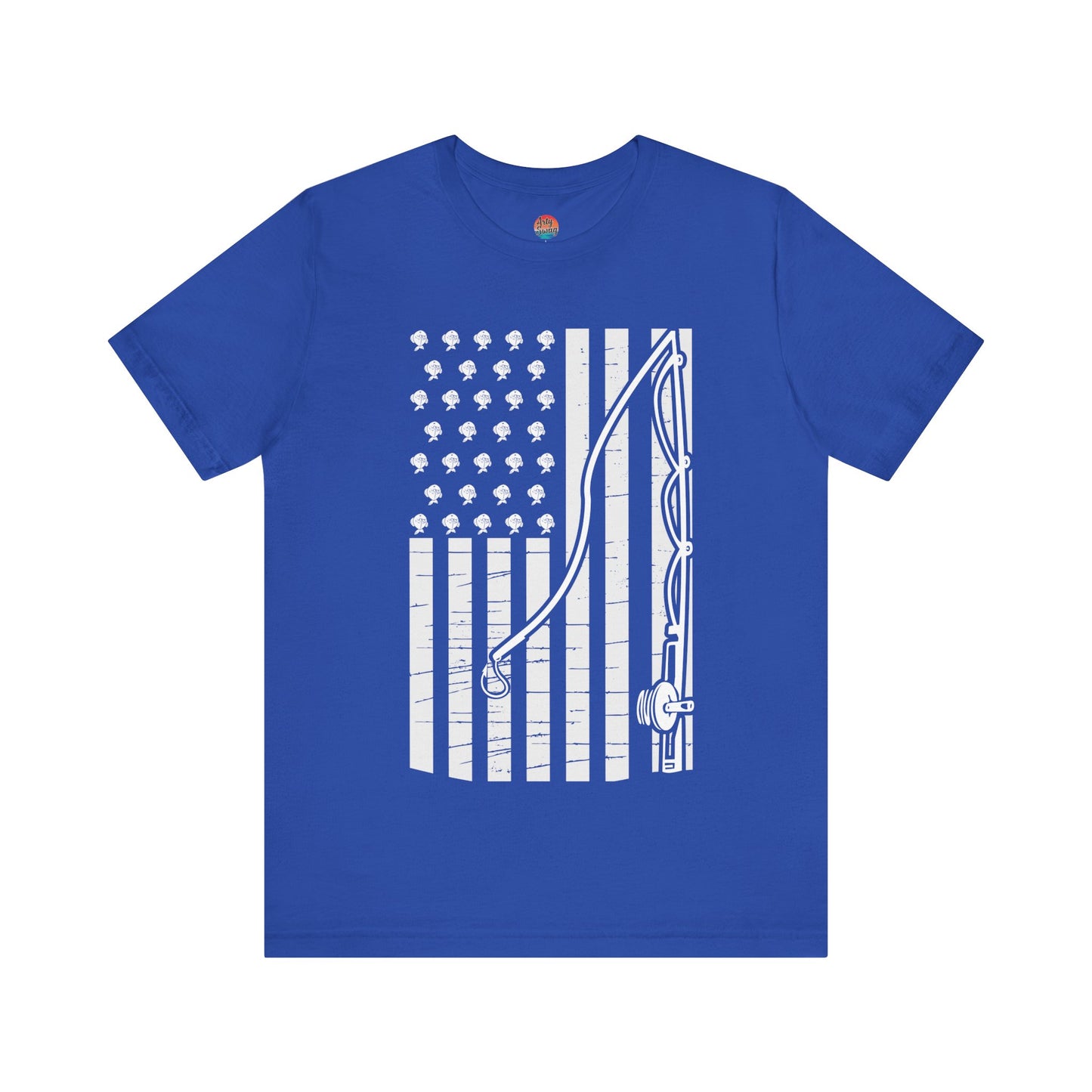 American Flag Fishing Unisex T-Shirt