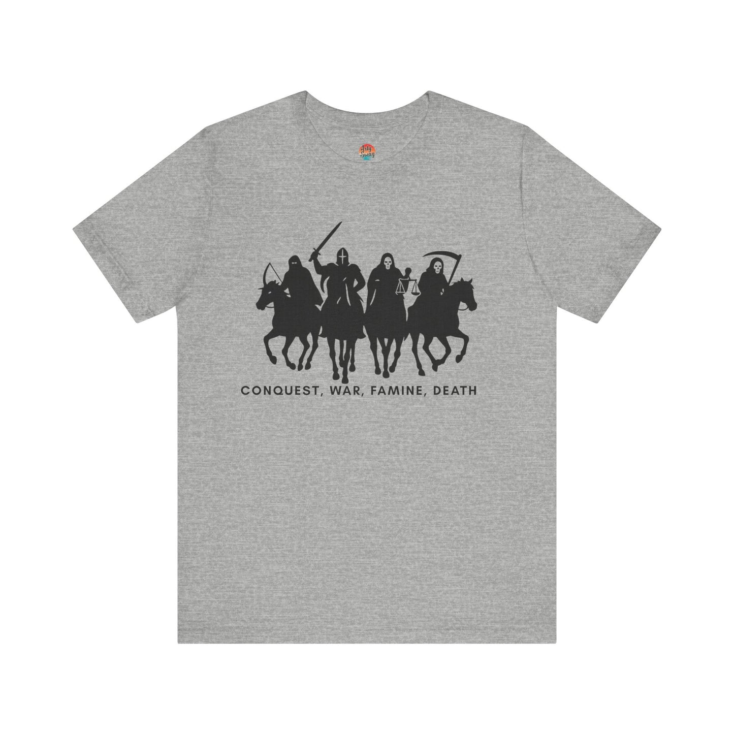 “Four Horsemen: Conquest, War, Famine, Death” Unisex T-Shirt