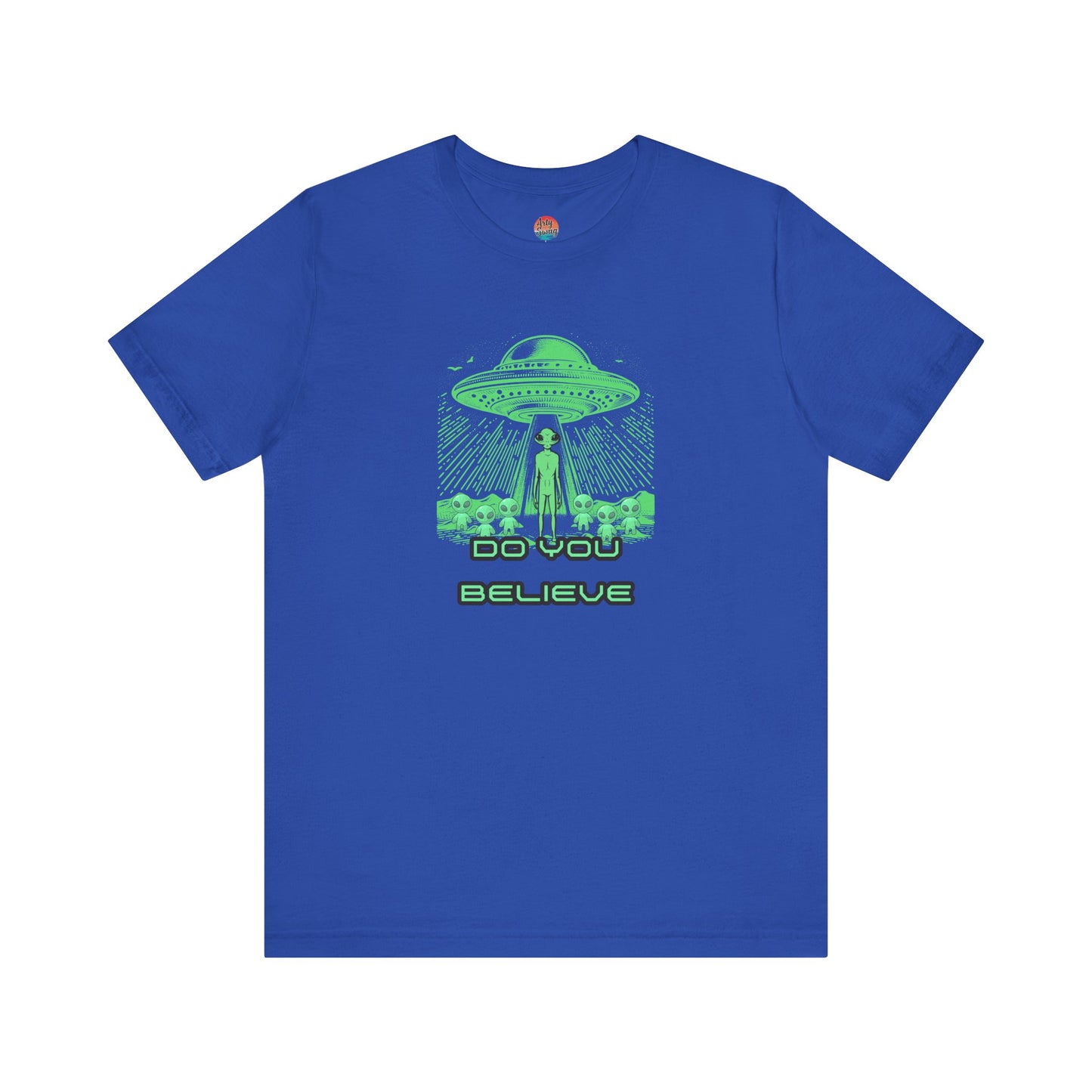UFO Believer Tee - Fun Unisex Jersey T-Shirt for Sci Fi Enthusiasts