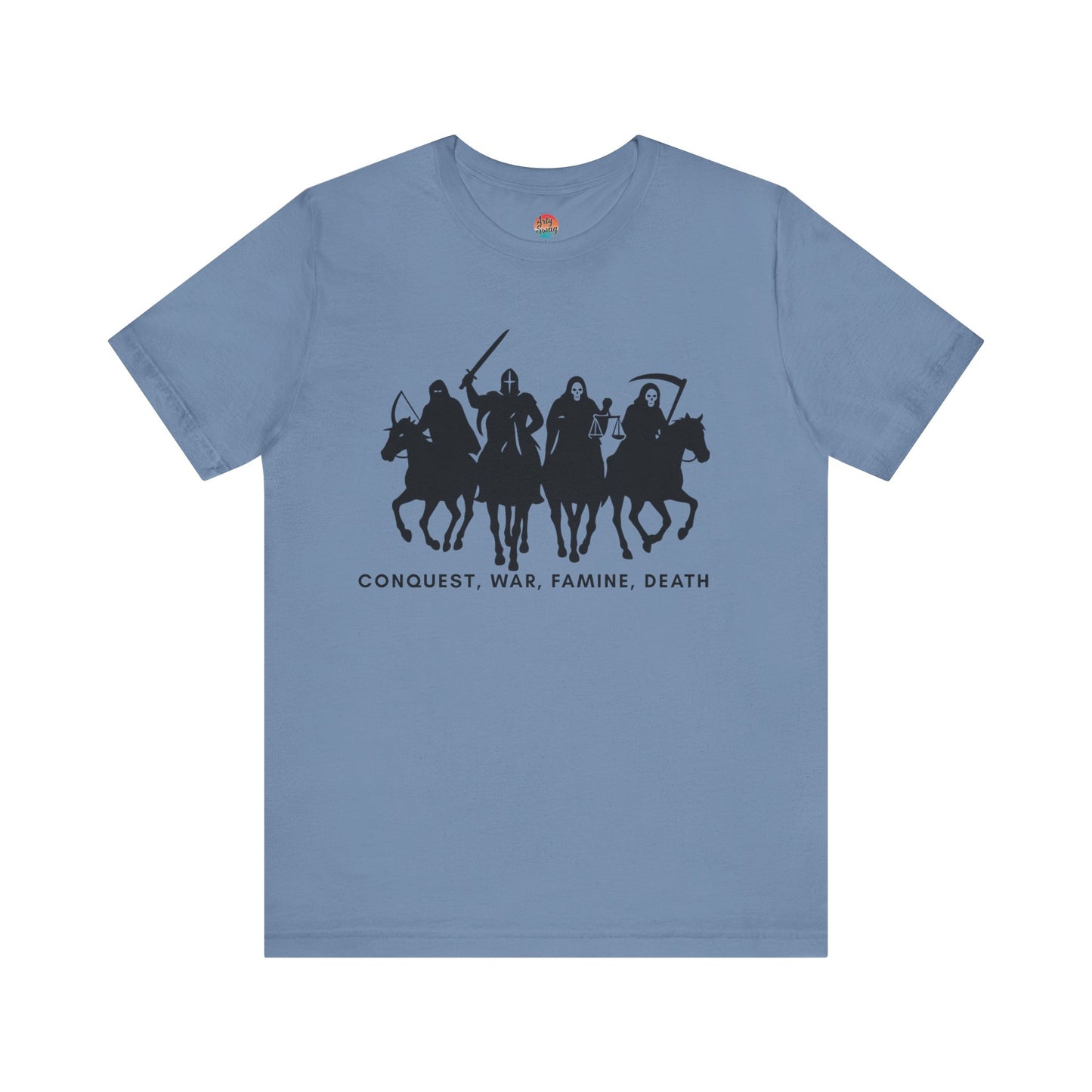 “Four Horsemen: Conquest, War, Famine, Death” Unisex T-Shirt