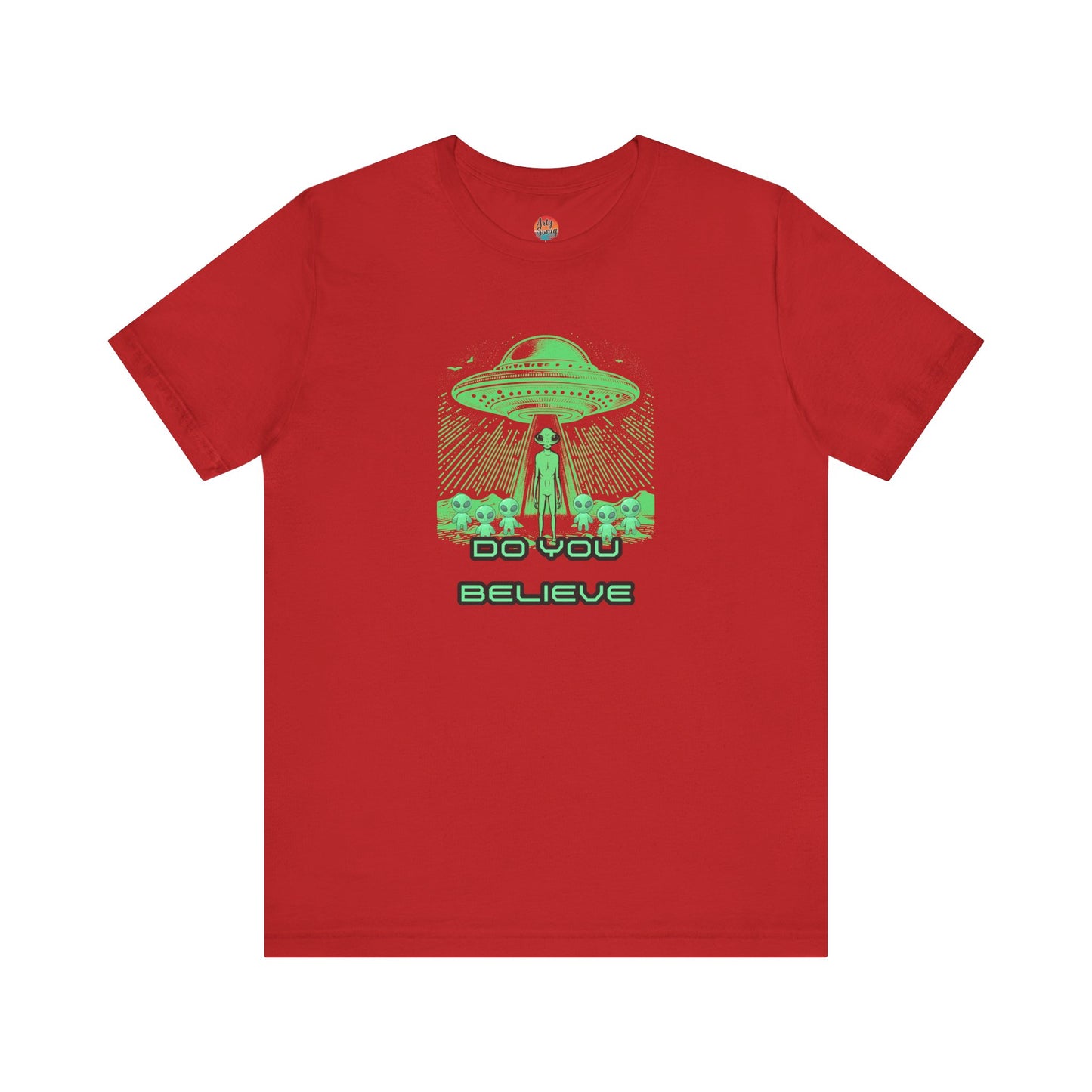 UFO Believer Tee - Fun Unisex Jersey T-Shirt for Sci Fi Enthusiasts
