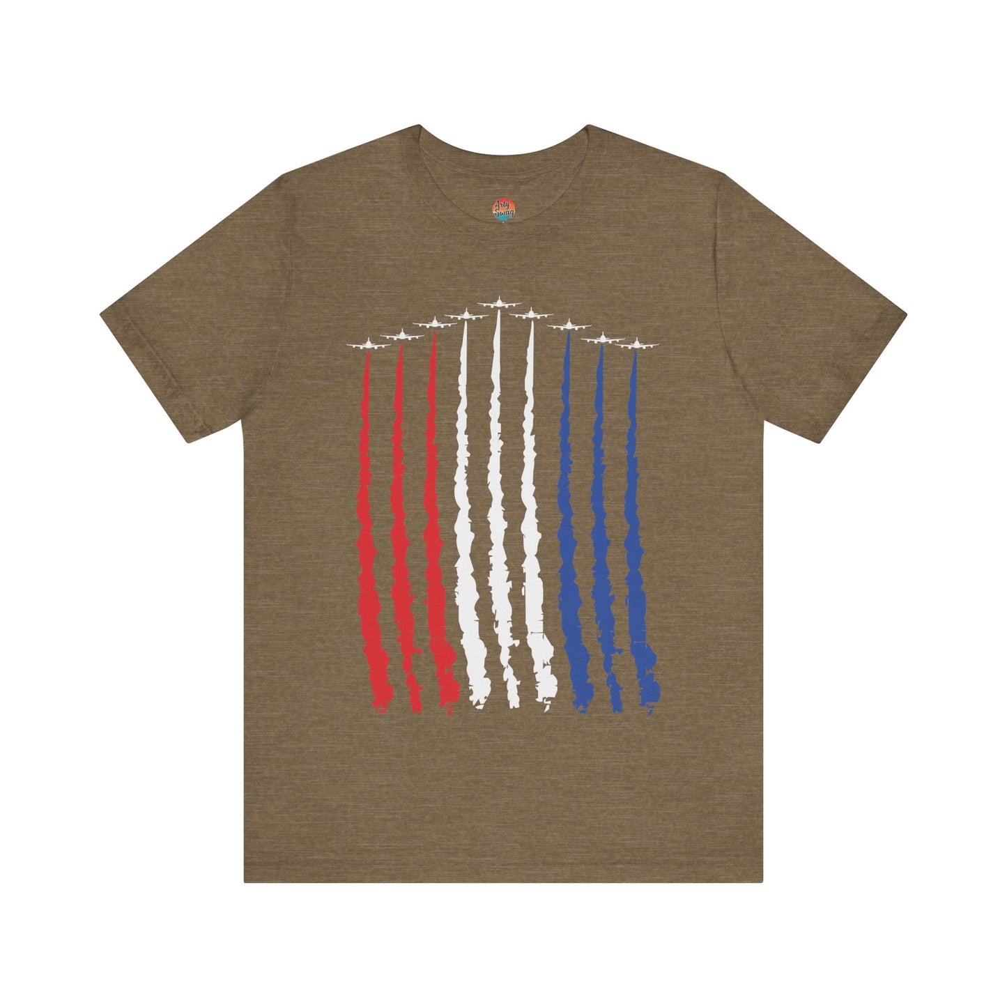 “Red, White, Blue Air Force Flyover” Unisex T-Shirt