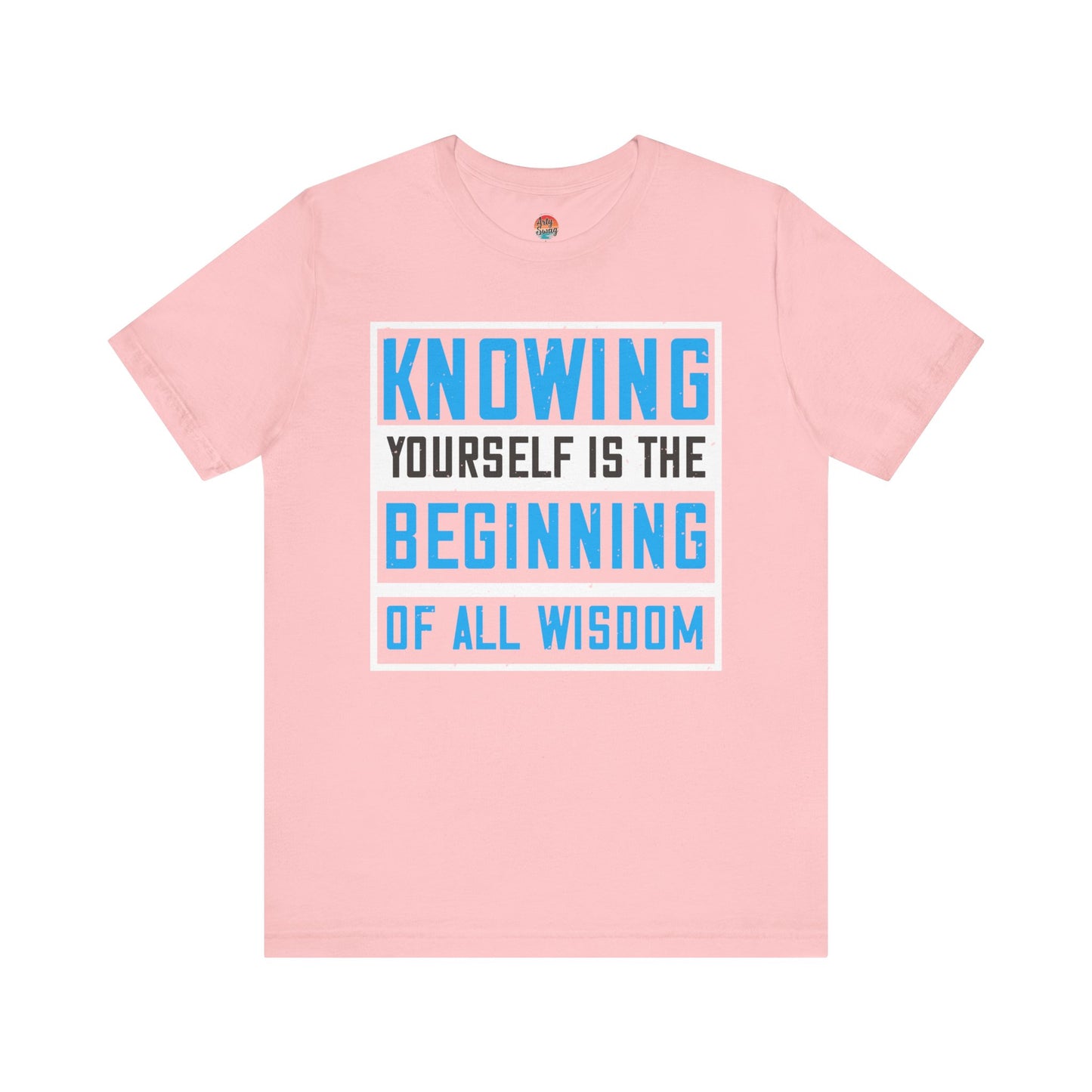 “Knowing Yourself Is the Beginning of All Wisdom” Unisex T-Shirt