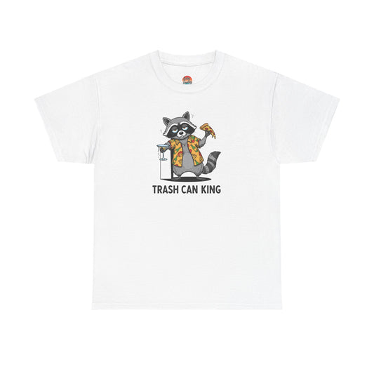 Trash Can King T‑Shirt — Funny Raccoon